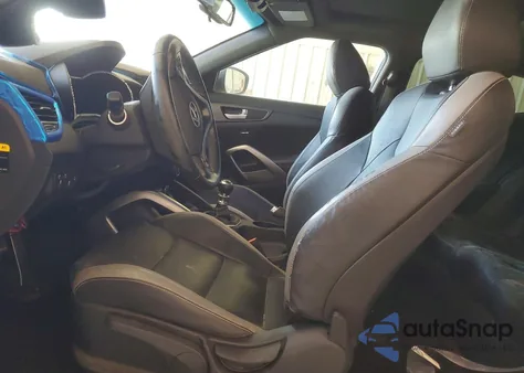 2016 Hyundai Veloster Turbo from USA, damaged, VIN KMHTC6AE9GU300314